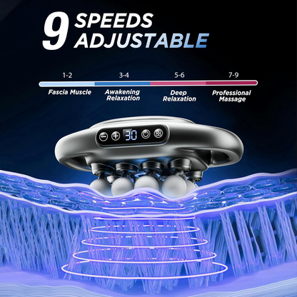 TheraWave Pro™ — 16-Head Deep Tissue Massage Gun